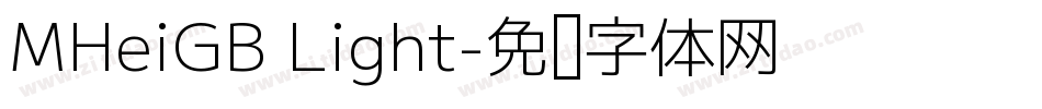 MHeiGB Light字体转换